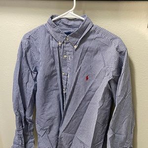 Large Blue Ralph Lauren Button-Down